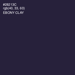 #28213C - Ebony Clay Color Image
